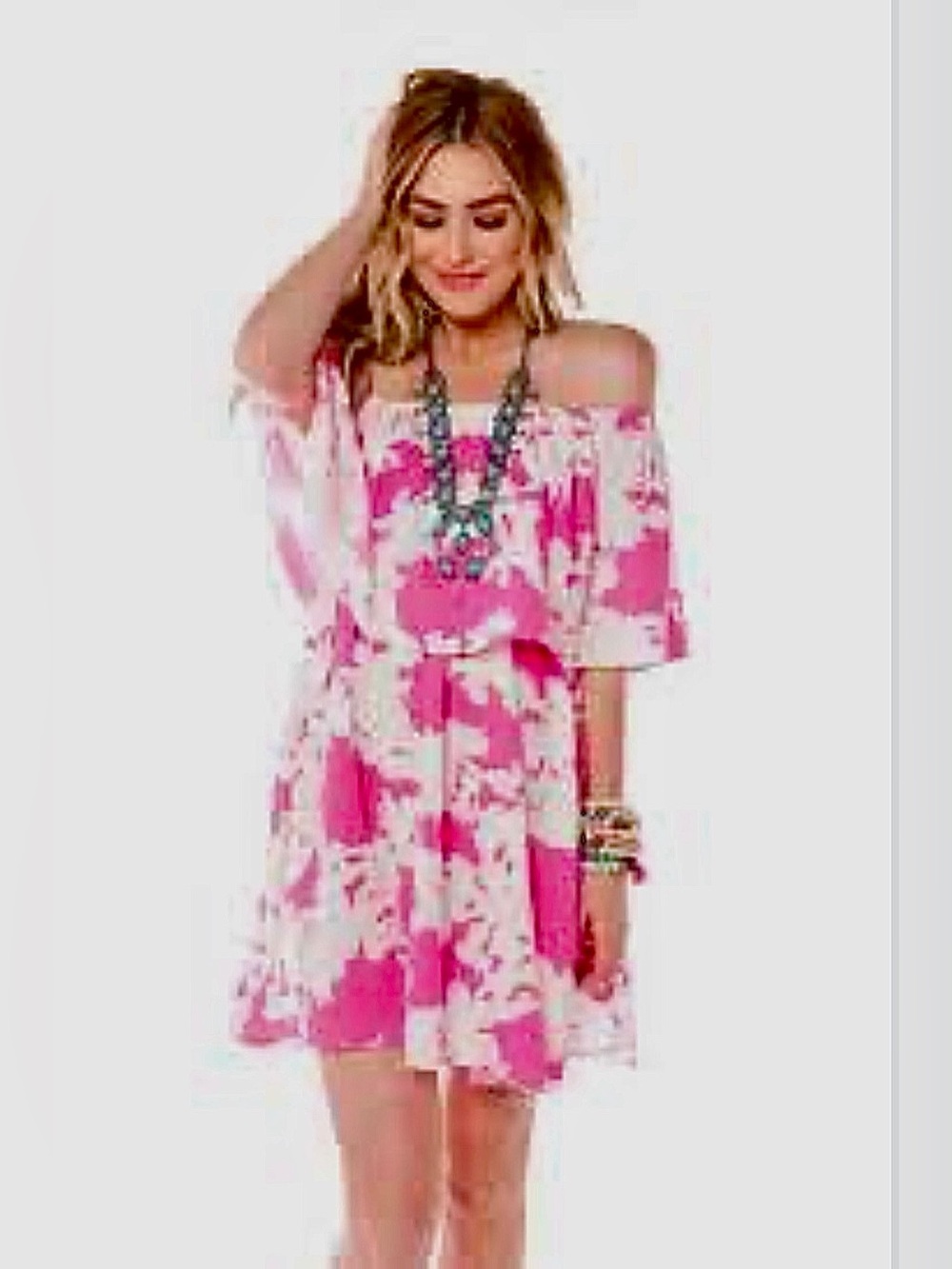 BUDDY LOVE, NWOT, WOMENS, OFF-THE-SHOULDER MINI DRESS. SIZE S